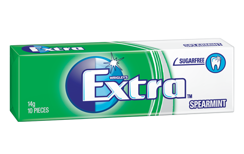 Extra Spearmint Green Gum 14g X 24 Units