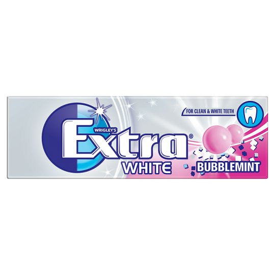 Extra White Bubblemint Gum 14g X 24 Units
