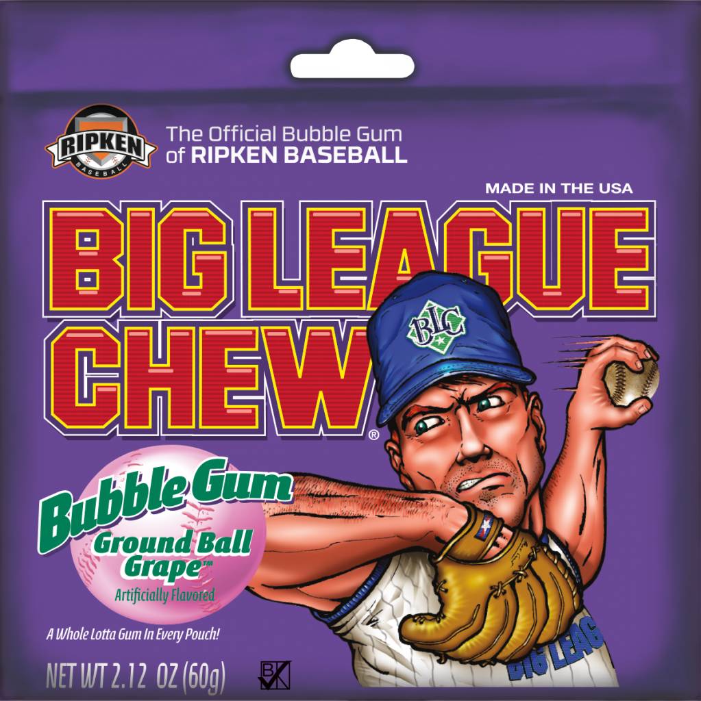 Big League Chew Grape 60g X 12 bags
