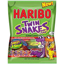US Haribo Twin Snakes 142g X 12 Bags