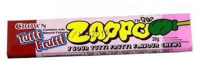Zappo 7 Sour Tutti Fruity Chews 26g X 60 Units